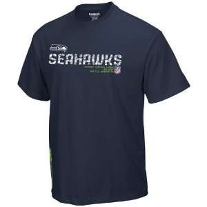 Reebok Seattle Seahawks Sideline Short Sleeve Tacon T Shirt  
