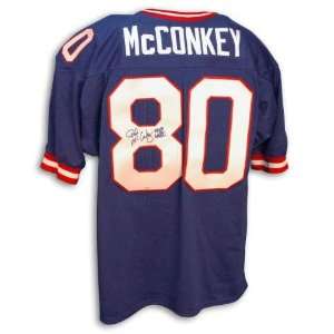  Phil McConkey Autographed Jersey   Blue Throwback 
