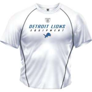  Detroit Lions  White  Speedwick Performance Short Sleeve 