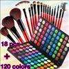 120 Color Eyeshadow Palette Makeup+18 Makeup Brush