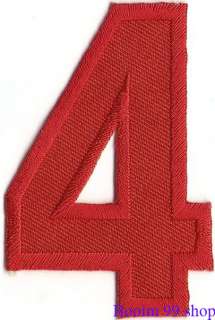 Number 4 LOGO EMBROIDERED IRON ON Patch T Shirt CLOTH  