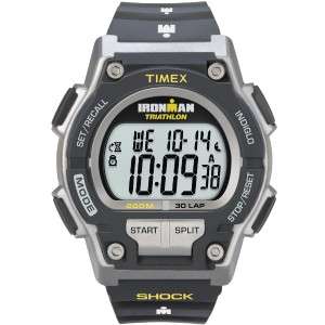 Mens Timex Ironman Triathlon Shock 200 Meter 30 Lap Sport Watch T5K195 