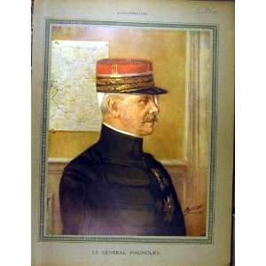  1915 General Maunoury Portrait French Print Ww1 War
