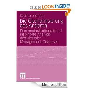   inspirierte Analyse des Diversity Management Diskurses (German Edition