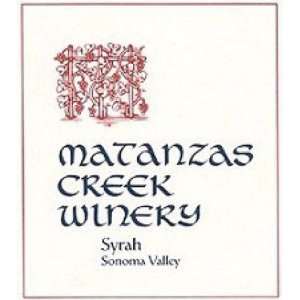  2006 Matanzas Creek Sonoma Syrah 750ml Grocery 