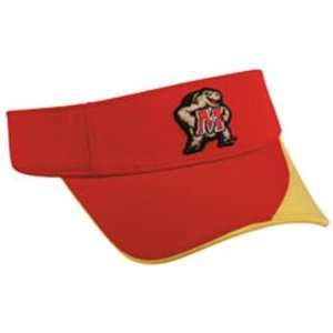  College Replica Maryland Terrapins Visor RED/GOLD ADULT 