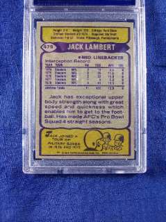 1979 Topps #475 Jack Lambert PSA 9  