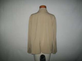 Lane Bryant jacket/blazer beige polyester spandex rayon size 18/20W 