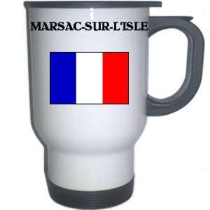  France   MARSAC SUR LISLE White Stainless Steel Mug 