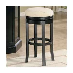  Inwood Contemporary Round Backless Bar Stool With Fabric 