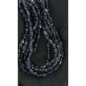  IOLITE POTATO SHAPED BEADS 9x11mm~ 