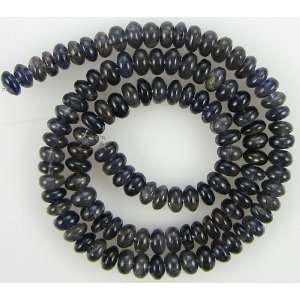  6mm iolite rondelle beads 16 strand