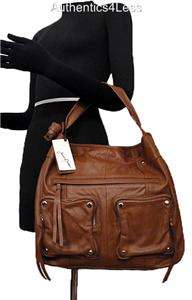   BROWN BUTTERSOFT LEATHER LUPE TALL HOBO SHOULDER BAG W/RECEIPT  