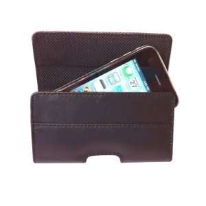  SiDE2 leather holster case for iPhone 4 & 3G   Black Gray 