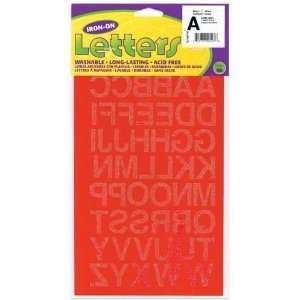  Dritz(R) Iron On Letters 1 Inch Block Red Arts, Crafts 