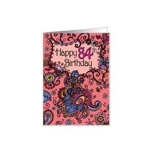  Happy Birthday   Mendhi   84 years old Card Toys & Games