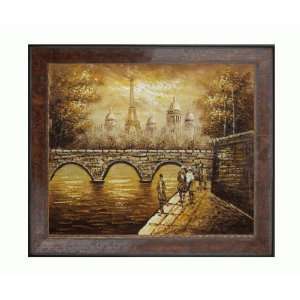  Art Reproduction Oil Painting   Famous Cities Golden Day in Paris 