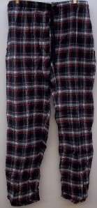 IZOD BLACK AND RED FLANNEL PANT NEW WITH TAGS SIZE XL  