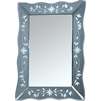 New Frosted Jasmine Glass Mirror Box Jewel Box   72244  