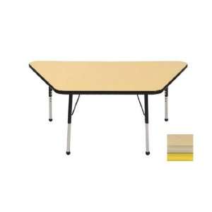  30 x 60 Trapezoid Activity Table in Maple Table Top 