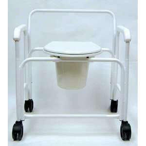  Bariatric Wheeled Shower/Commode Chair Health & Personal 