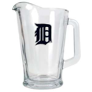  Detroit Tigers 60oz Glass Pitcher   Primary Logo Sports 