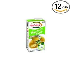Manischewitz Vegetable Broth, 32 Ounce Packages (Pack of 12)  