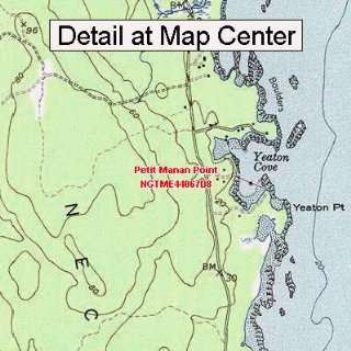  USGS Topographic Quadrangle Map   Petit Manan Point, Maine 