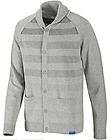 Adidas Mens SMALL Faded Stripe Gray Cardigan Sweater. NEW W/TAGS 