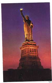 The Statue Of Liberty, New York, Postcard 1960s  
