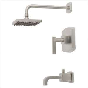  Mainz Tub and Shower Faucet and Square Style Accessories 