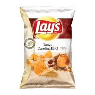 Lays Tangy Carolina BBQ Flavored Potato Chips   10.5 oz  