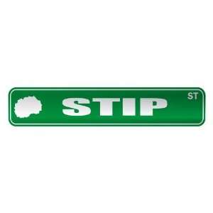   STIP ST  STREET SIGN CITY MACEDONIA