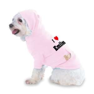  I Love/Heart Emilee Hooded (Hoody) T Shirt with pocket for 