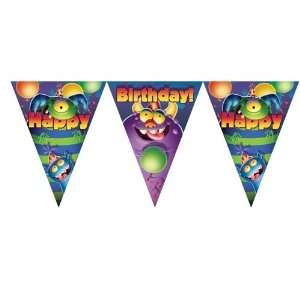 Monsters Birthday Flag Banners