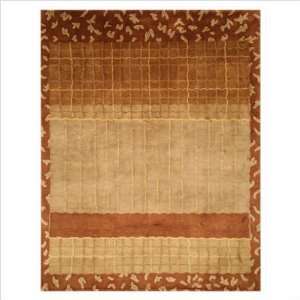  Hand Knotted Wool Michelle Brown Contemporary Rug Size 9 
