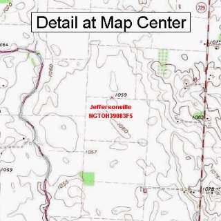 USGS Topographic Quadrangle Map   Jeffersonville, Ohio (Folded 