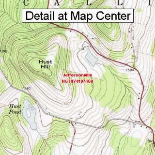 USGS Topographic Quadrangle Map   Jeffersonville, New York (Folded 