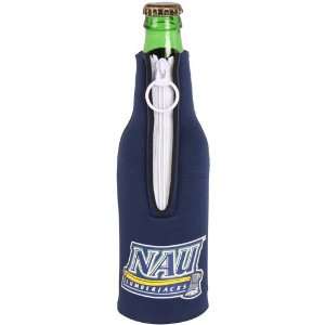 NCAA Northern Arizona Lumberjacks Zippered 12oz. Bottle Koozie   Navy 