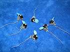 NEW ADORABLE BUMBLE BEES IN BLACK AND LT. BLUE CRAFT PARTY DECOR 