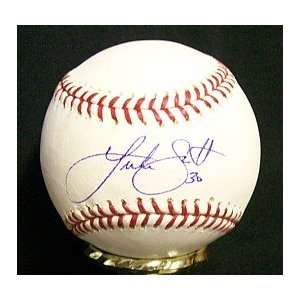 Luke Scott Autographed Baseball 