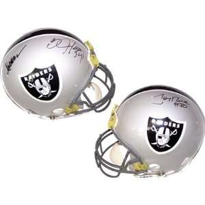  Jerry Rice & Marcus Allen Autographed Helmet   Bo Jackson 