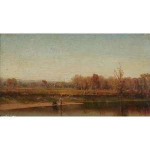  Hand Made Oil Reproduction   Jervis McEntee   24 x 14 