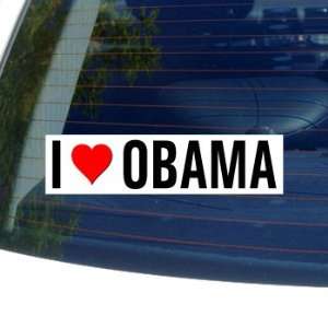  I Love Heart OBAMA Window Bumper Sticker Automotive