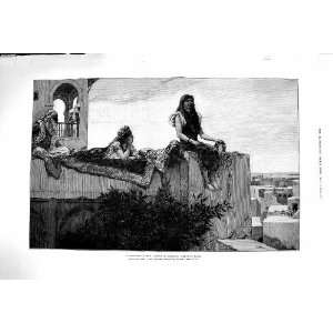  1879 Evening Loung Scene Ladies Morocco North Africa