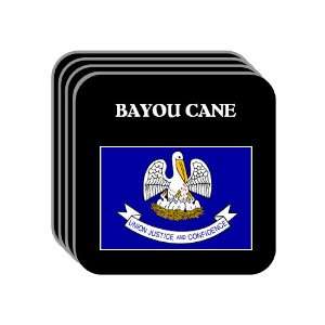  US State Flag   BAYOU CANE, Louisiana (LA) Set of 4 Mini 