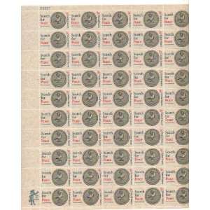  Peace Dove Full Sheet of 50 X 5 Cent Us Postage Stamps 