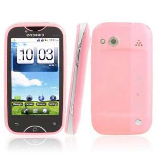   Touch Quad band Dual sim T mobile AT&T Android WIFI TV Cell phone pink