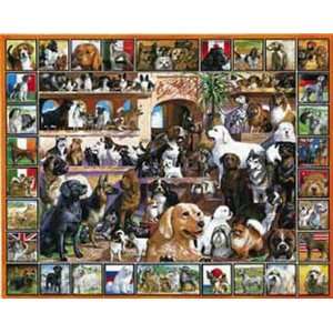  New White Mountain Puzzles World Of Dogs 1000 Piece Puzzle 