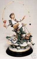 The Fisherman Capodimonte Laurenz Collection Figurine  